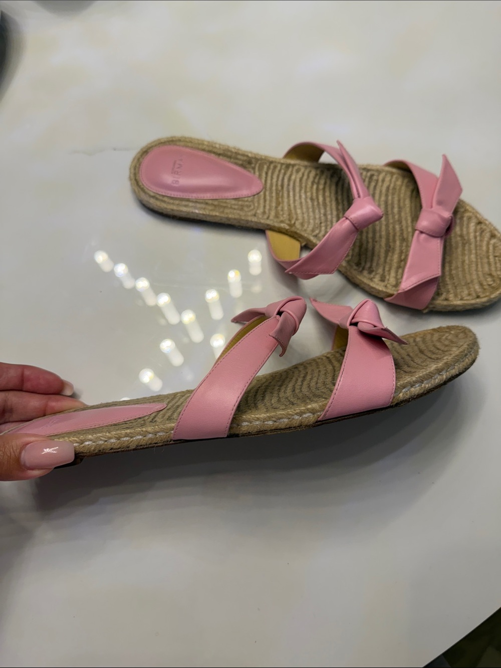 Alexandre Birman Pink Bow Espadrille Sandal - Picture 4 of 4